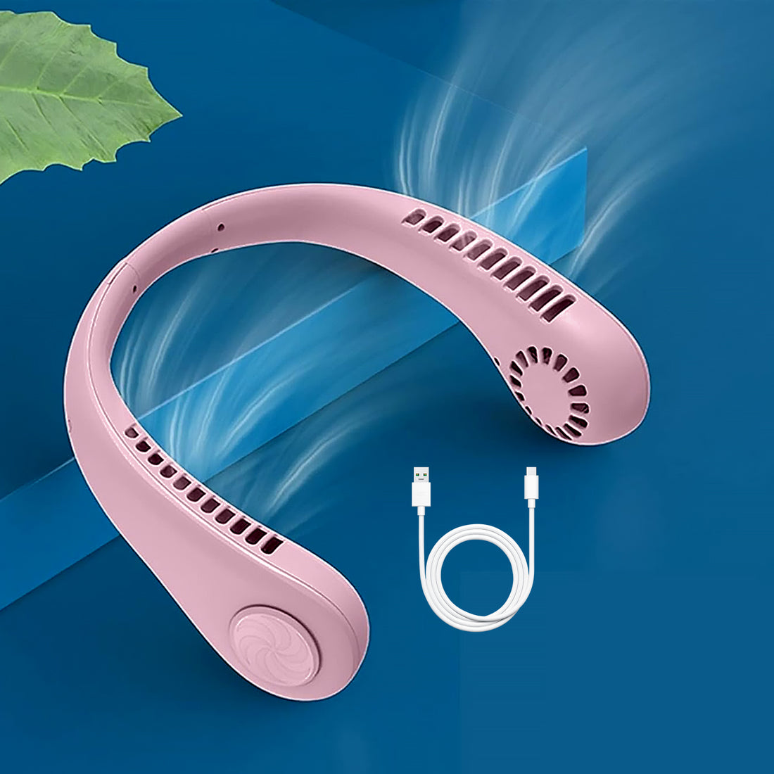 Portable neck fan: holiday hands free bladeless neck fan