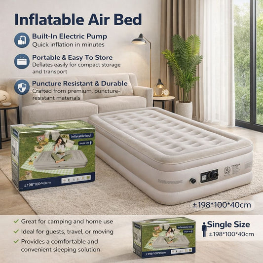 Automatic Inflatable Air Bed (Imported)