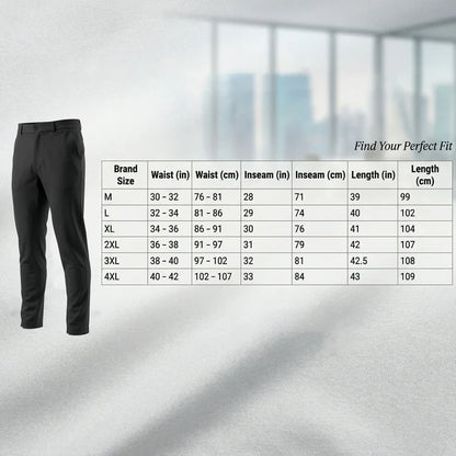Men’s Premium Slim Fit Stretchable Formal & Casual Pants - Dark blue